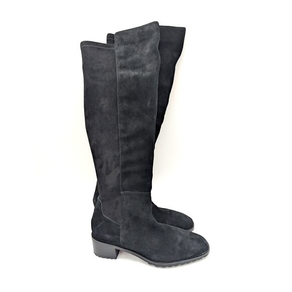 Blondo Starla Waterproof Suede Over-The-Knee Boots Women's Black Size US10M EU41 - Picture 3 of 13